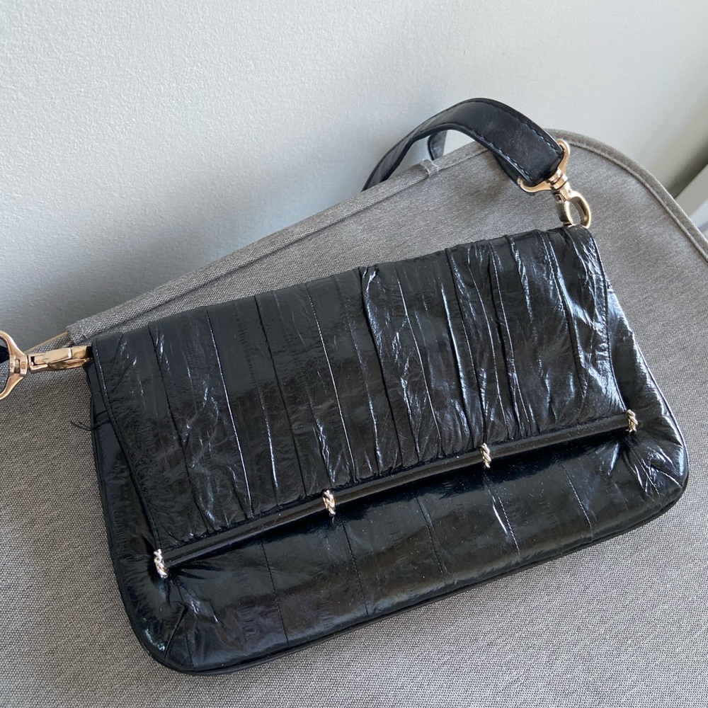 Vintage Eelskin Clutch/Crossbody